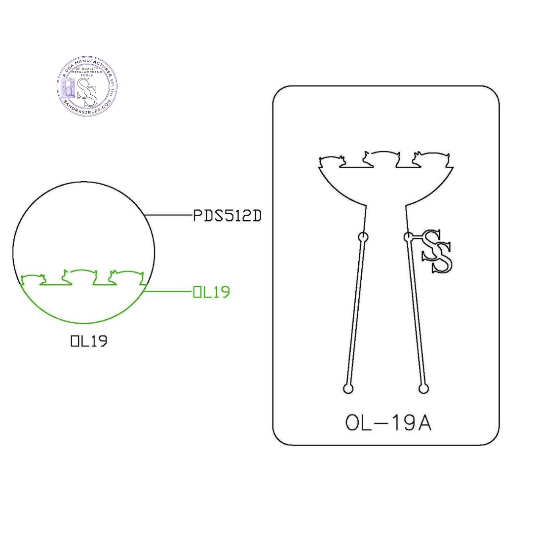 PANCAKE DIE OVERLAY-19 OL-19 PIGS